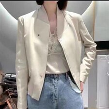 2022秋季新款高级感百搭气质皮衣，女装皮衣，L·H·X