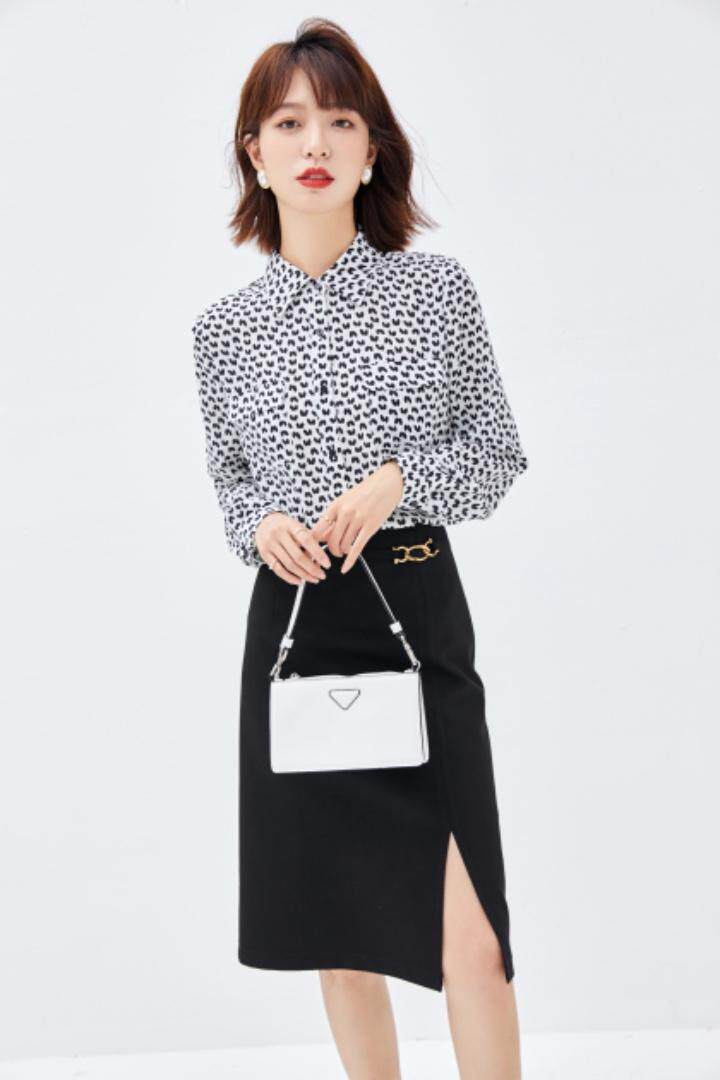 2021秋季新款爱心点衬衫，女装衬衫，秋子丰色(3F)