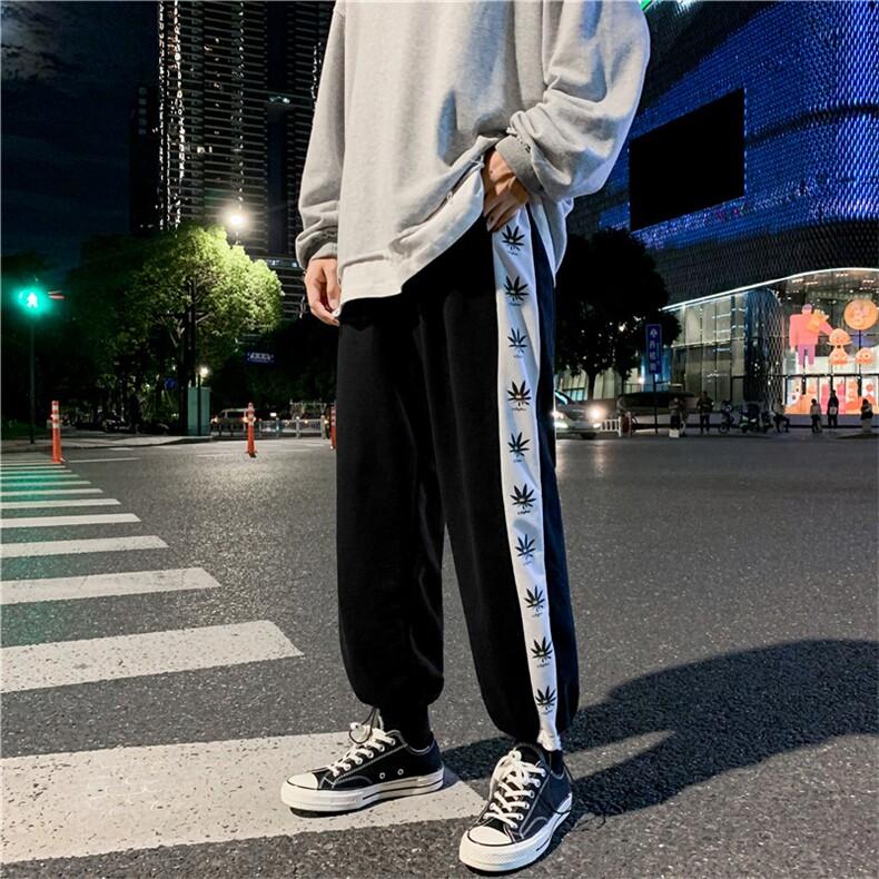男新款日系针织潮流收脚裤运动休闲714-1-M002,男装休闲裤,星座1404-3