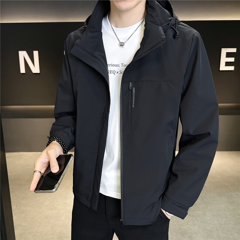轻商务连帽春季外套2026新款男装夹克C317-8881-P135,男装夹克,电商C317