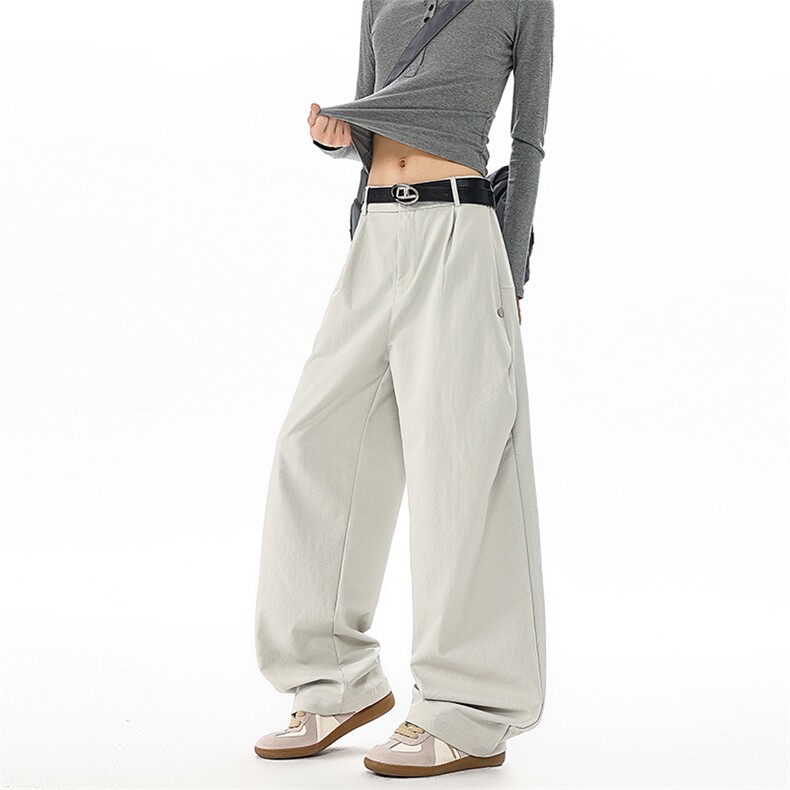 休闲西裤秋冬宽松垂感休闲裤男秋冬潮流休闲宽松设计感卫裤特P45，男装休闲裤，电商B319