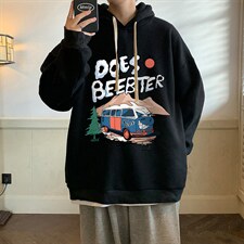 纯棉连帽卫衣男大码运动帽衫宽松薄WY2269-P35加绒款-P40，男装卫衣，电商A040