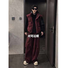 休闲三件套连帽卫衣棉马甲长裤男M359-P98W359-P68K359-P75，女装马甲，电商B267