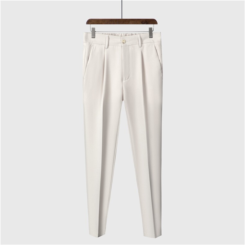 裤子男韩版潮流秋冬季新款九分小西裤男士修身垂感西装裤休闲长裤，男装西裤，星座505-2（原电商A260-1)