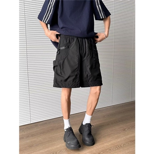 夏季机能风户外运动短裤男宽松休闲百搭痞阔腿五分中裤K6181-P39图片