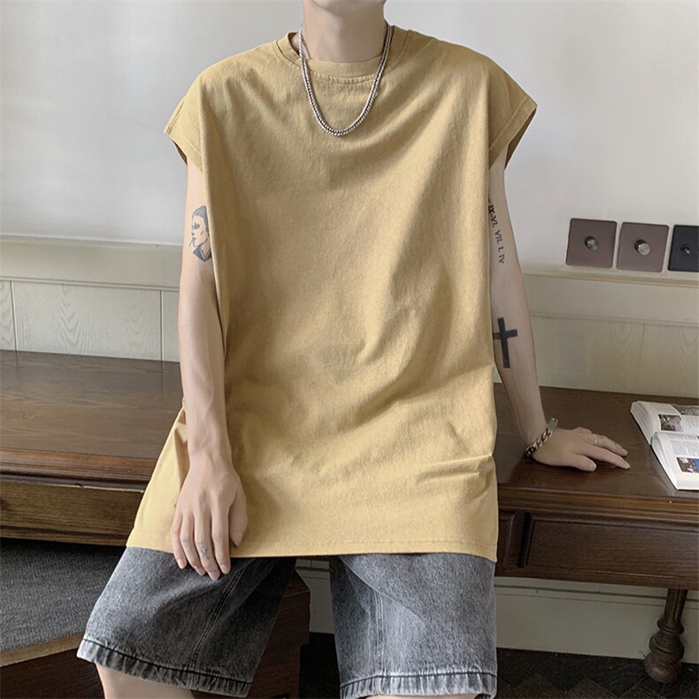 数据超好抖音品质水洗宽松无袖背心韩版ins风潮牌背心XB11117-P30,男装背心/马甲,电商A042