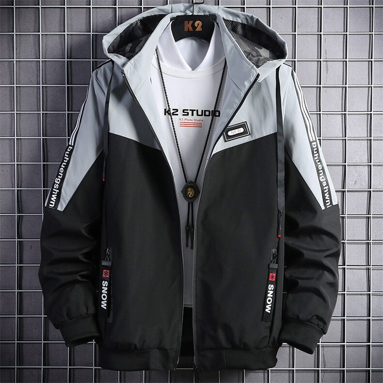 新款春秋季外套男士痞帅气衣服韩版潮流工装立领夹克JK135-P65,男装夹克,星座1206（原A206）