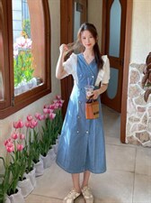 牛仔连衣裙系列，女装连衣裙，Ee·G