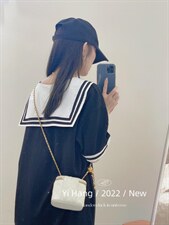 海军领连衣裙，女装连衣裙，一杭