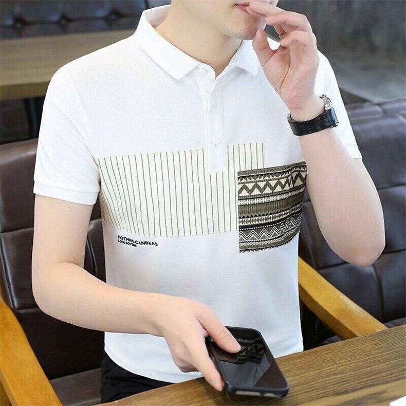 25055-P40夏季时尚休闲短袖T恤男POLO衫,男装T恤,电商D310B-1