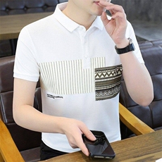 25055-P40夏季时尚休闲短袖T恤男POLO衫，男装T恤，电商D310B-1