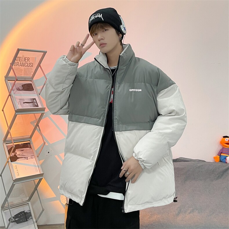 G冬夹克衣加厚立领ins港风休闲袄外套韩版痞帅服W2289-P75,男装棉衣,星座512-4
