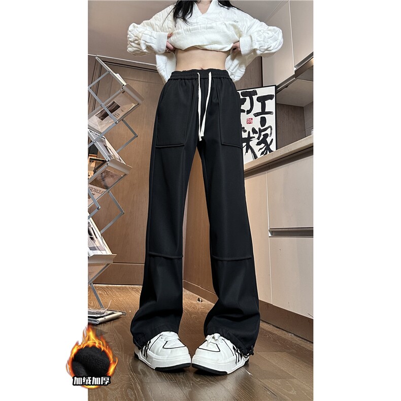 抖音品质冬季保暖加绒宽松简约百搭休闲卫裤B315-K861JR-p55控78,男装休闲裤,电商B315
