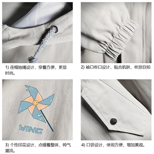 JK41112-P85纯棉连帽夹克男士大码工装夹克男外套男 网格挂拍图片