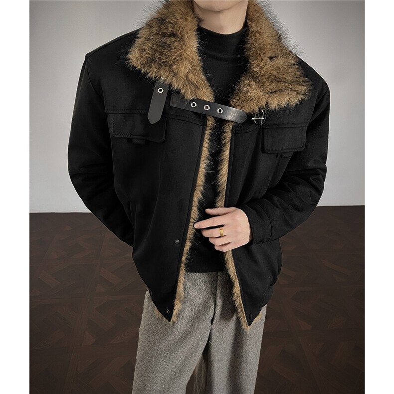 现货新款座山雕结构毛领棉服男MY085-P115,男装棉衣,电商A072