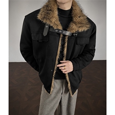现货新款座山雕结构毛领棉服男MY085-P115，男装棉衣，电商A072