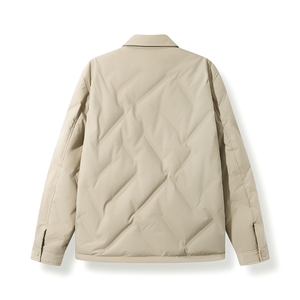 【真正羽绒 】90绒带翻衬衫翻领短款羽绒服LMY65109-P150图片