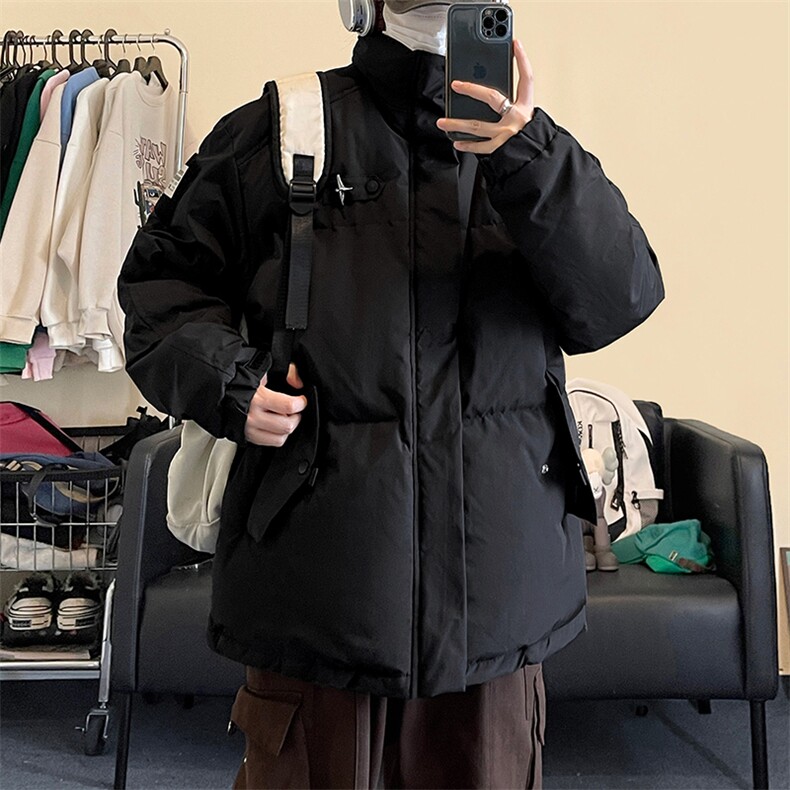 D2258-TP110控价158冬季棉衣女保暖贴标星星可拆宽松棉袄外套男,男装棉衣,电商A102-1