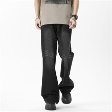 C315-G3011现货高质量重工洗水猫须马骝牛仔裤(P65限89)6，男装牛仔裤，电商C315