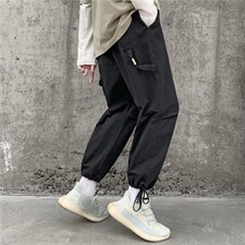 男士宽松休闲长裤运动工装裤潮牌韩版潮流百搭束脚裤子H61-p35图片