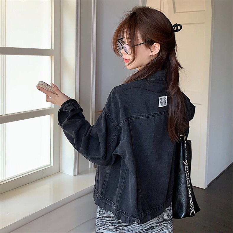 小个子牛仔外套女春季新款设计感小众洋气时尚短款夹克NZ012-75,男装工装外套,星座911-3