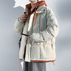 三防面料抖音品质现货10W件假两件加厚棉衣外套棉服BM888特P98，男装棉衣，电商A486