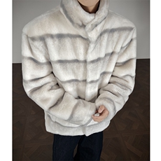 秋冬龙猫皮草男皮毛一体棉衣男士冬季加厚棉服夹克外套My696，男装夹克，星座903-1