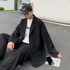 西服男秋季潮流韩版西装学生休闲ins港风宽松衣服外套 W1211-P50图片