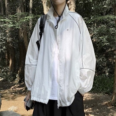 防晒服男韩版潮流拼色帅气痞子2023夏季薄款ins宽松外套W4870-P35，男装防晒衣，星座412-2