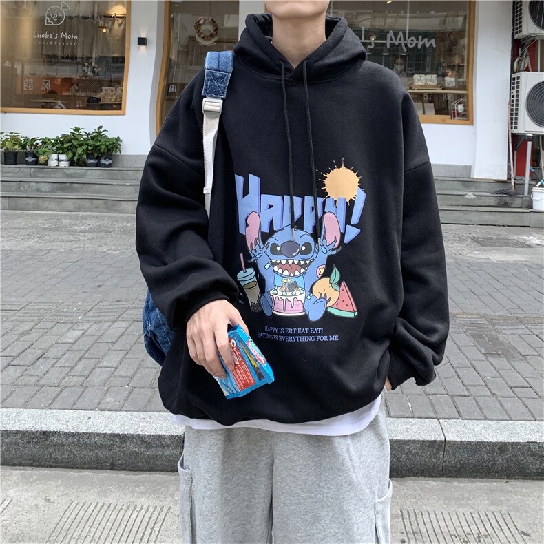 WY2077-P40纯棉连帽卫衣男大码运动帽衫宽松薄外套男,男装卫衣,电商A040