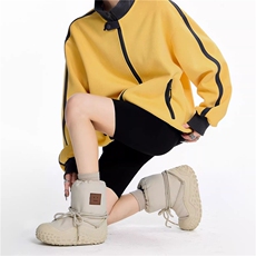 WY841-P65-450克美式慵懒chic新款复古撞色运动休闲立领卫衣外套，女装短外套，星座1811B