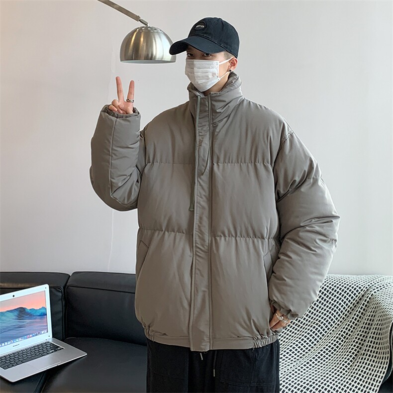 冬季ins立领加厚工装服百搭保暖衣宽松男袄外套 W2205-P80图片