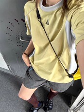 网图美式运动短袖男女夏季薄款户外速干t恤羽毛球骑行服特P33，男装T恤，电商C306-1