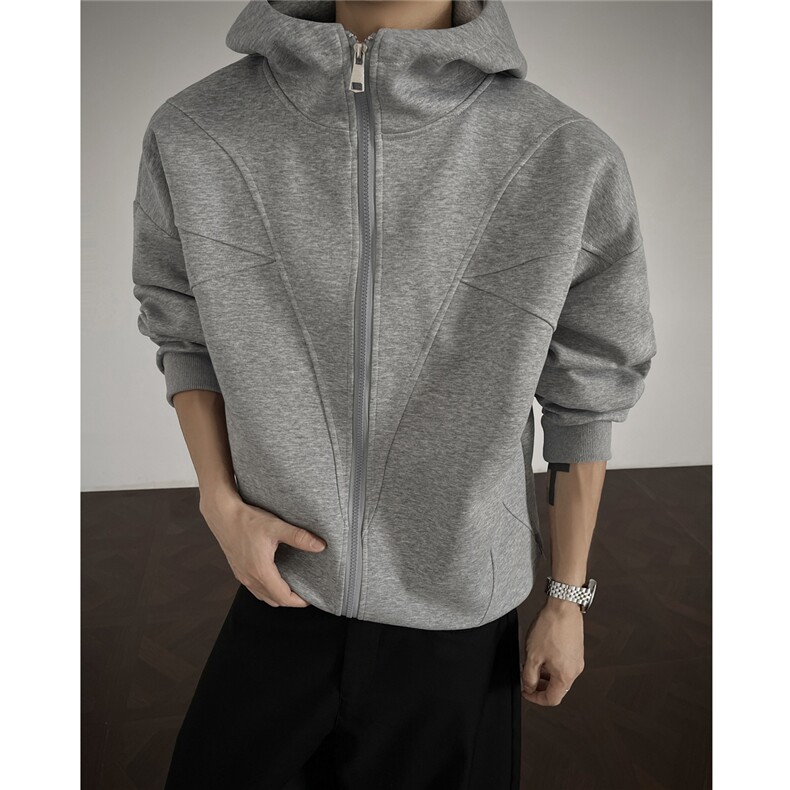 2026春季新款400克重磅拼接结构连帽卫衣WY928-P65控108，男装卫衣，电商A072