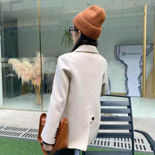 高品质双面羊绒大衣，女装，IECE