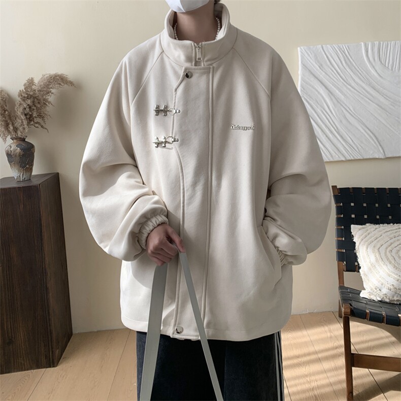 重磅！麂皮绒复合夹克飞机扣外套CP43-特P60控价：108,男装夹克,电商B371