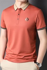 爸爸夏装冰丝短袖T恤男中年POLO衫夏季中老年人上衣透气半袖体恤，男装T恤，电商B212（原钱塘6029）