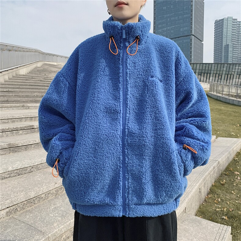港风外景冬季宽松百搭棉服男羊羔毛情侣棉衣外套男7956P105控149,男装棉衣,星座226-1