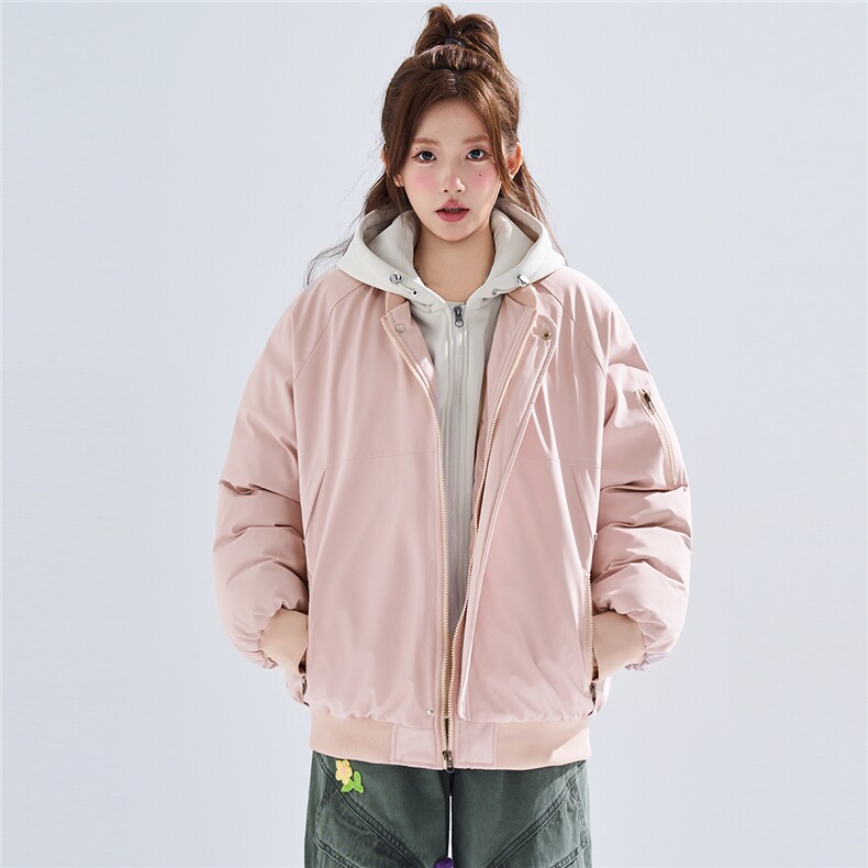 新款冬季大码羽绒棉服棉袄连帽假两件韩版宽松外套A436-2583-P95,男装棉衣,电商A436