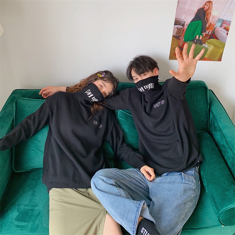 秋冬加厚chic网红情侣毛衣上衣针织衫保暖时尚毛衣T007,男装针织衫/毛衣,星座1501