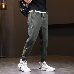 秋季2022日系大码哈伦牛仔裤休闲裤男工装束脚九分裤主推6810/p40图片