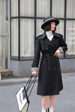 长款收腰风衣，女装风衣，YO\VLF雅洛菲