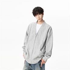311B-1-9152-P43控89时尚高街拉链开衫卫衣宽松休闲百搭上衣，男装卫衣，星座311B-1