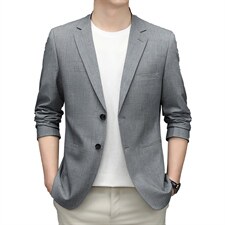 西服休闲西装男外套春秋季单西薄款2023新款时尚百搭中年爸爸外套，男装西服，电商B212（原钱塘6029）