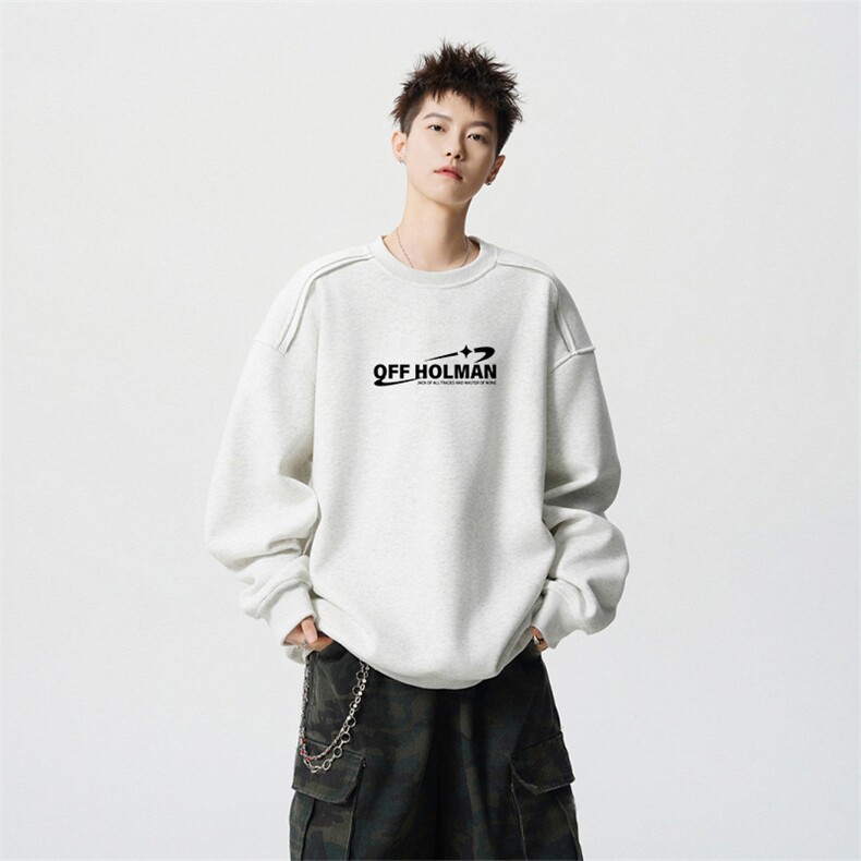 得物供货、重磅420克现货 圆领卫衣宽松HD019-1-WY2564LL-P35图片