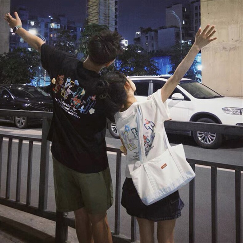 万针全刺绣工艺抖音得物高品质260克重磅纯棉双纱美式高街短袖T恤,男装T恤,电商A486-1