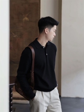 秋冬翻领长袖毛衣针织衫套头上衣H58019-P70，男装针织衫/毛衣，星座1012-1