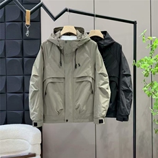 连帽长袖美式常规防风简约工艺夹克秋季休闲外套百搭夹克N823-P90，男装夹克，星座310B-3