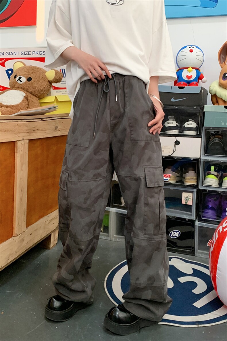 特P65二开无差价新款时尚迷彩休闲长裤-HZ7730港风,男装休闲裤,电商A003