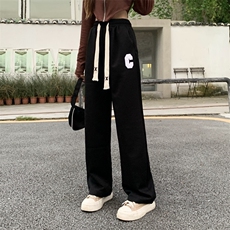 休闲裤夏季薄款宽松裤子美式高街直筒裤K107-P40，男装休闲裤，星座911-2(原星座613-2）